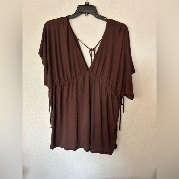 Younique Other - Younique Earth Brown Sleeveless Top/ cover up